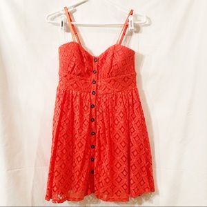 2/$20 Three Pink Hearts Coral Dress
